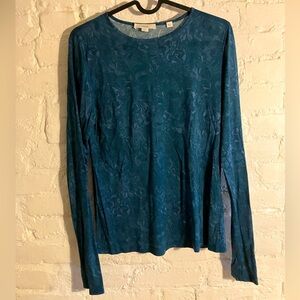 VINCE Abstract print long sleeve top
